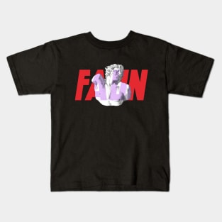 Faun with horns Kids T-Shirt